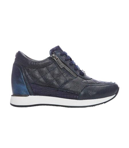 Baskets Motif/style Matelassé Femme Bleu Marine Mod