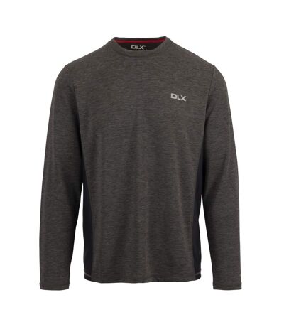 Mens charlie long-sleeved t-shirt dark grey marl Trespass