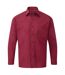 Chemise Homme Bordeaux Premier-1