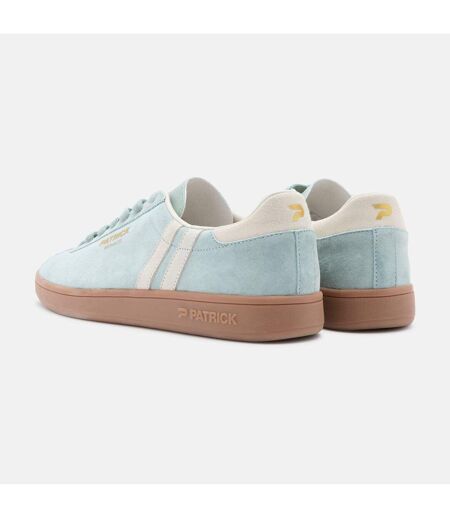 Mens Monaco Suede Cupsole Trainers Green Sand Patrick