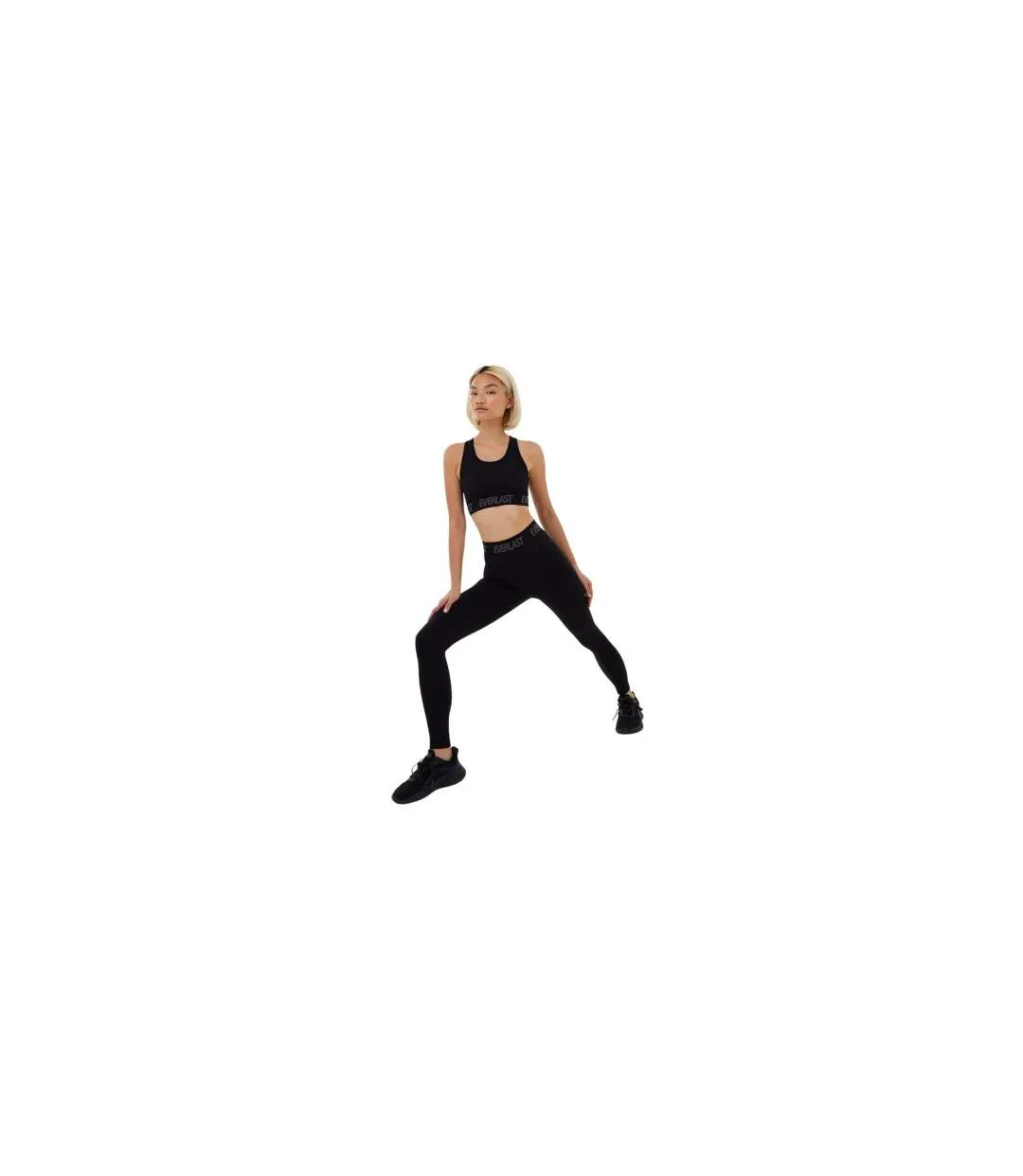 Brassière De Sport Motif/style Logo Femme Noir Everlast-1