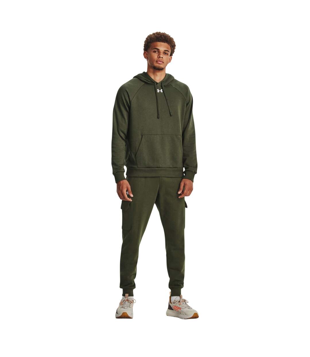 Sweat À Capuche Homme Vert Under Armour-1