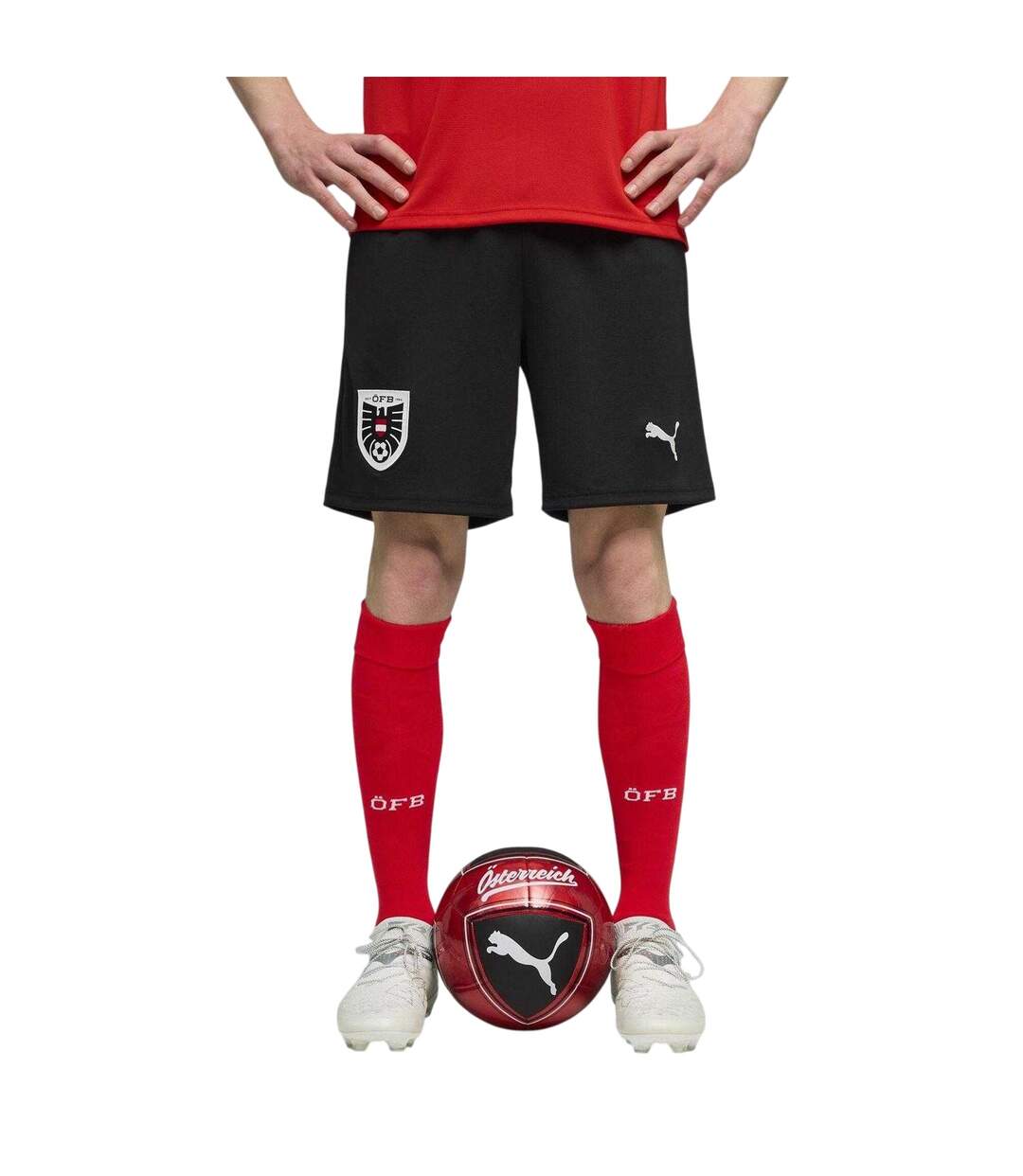 Mens World Cup 2026 Austria Fc Regular Home Shorts Black Red Puma-4