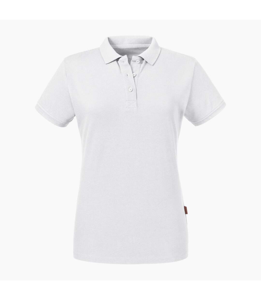 Polo femme blanc Russell-1