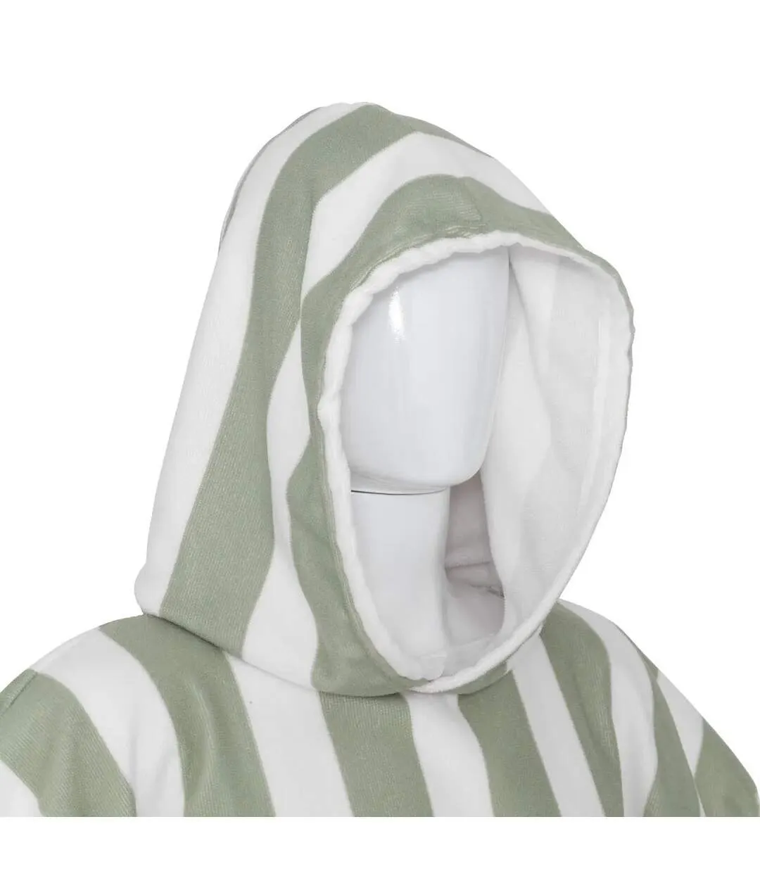 Poncho de Plage en Microfibre Wili 80x100cm Vert Céladon-2