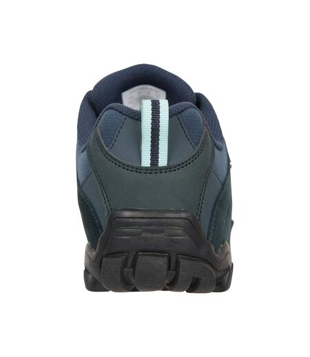 Womens/ladies Belfour Suede Waterproof Walking Shoes Navy Mountain Warehouse