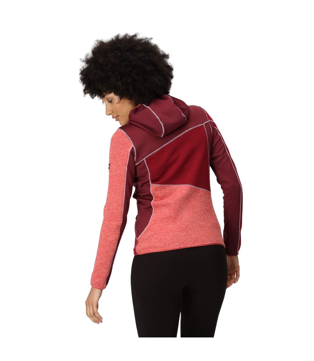 Womens/ladies Walbury Vi Marl Full Zip Fleece Jacket Mineral Red Rumba Red Regatta-3