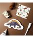 Lot de 20 Serviettes en Papier Dinosaure 33x33cm Blanc-2