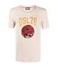 Unisex Adult Dsl78 Logo Ribbed T-shirt Beige Diesel-2