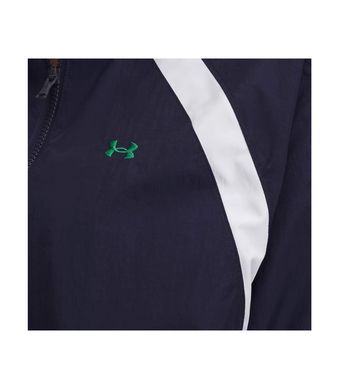 Womens/ladies Icon Crinkle Jacket Blue Green White Under Armour-4