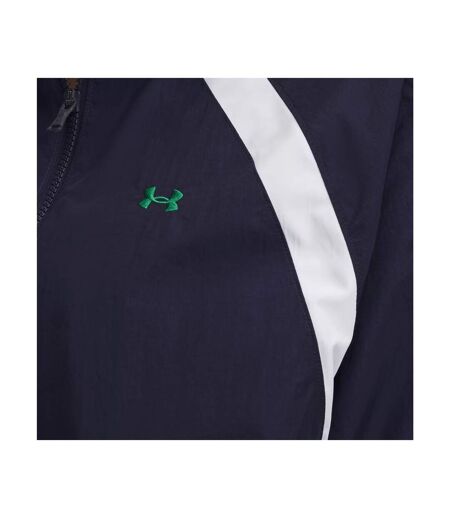 Womens/ladies Icon Crinkle Jacket Blue Green White Under Armour