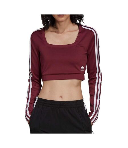 T-shirt manches longues Bordeaux Femme Adidas H37770 - 36