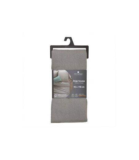 Drap Housse Intérieur 90x190cm Gris