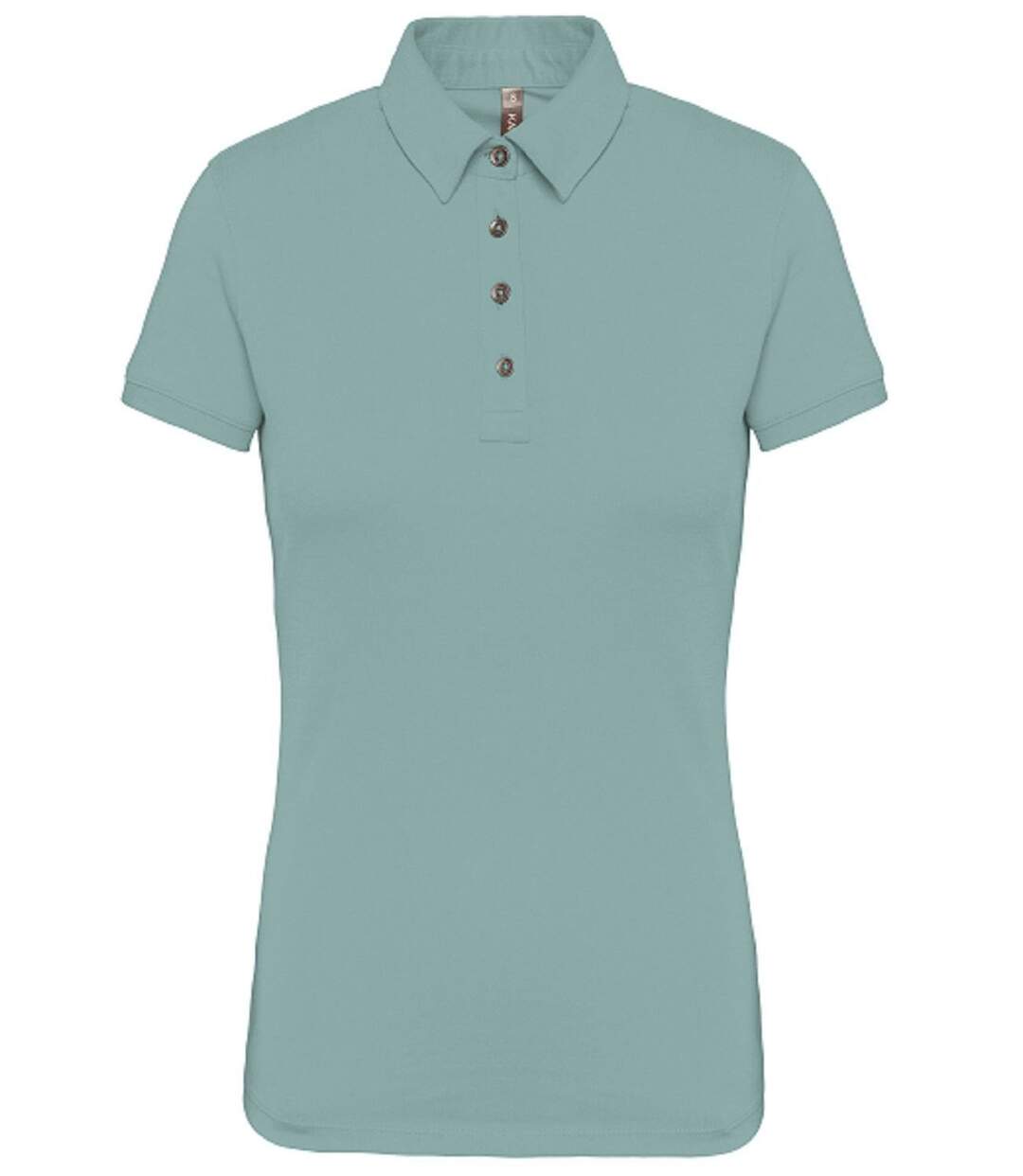 Polo jersey manches courtes - Femme - K263 - vert amande sage