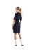Robe Mi-longue Manches ¾ Daleno Femme Bleu Boss-3