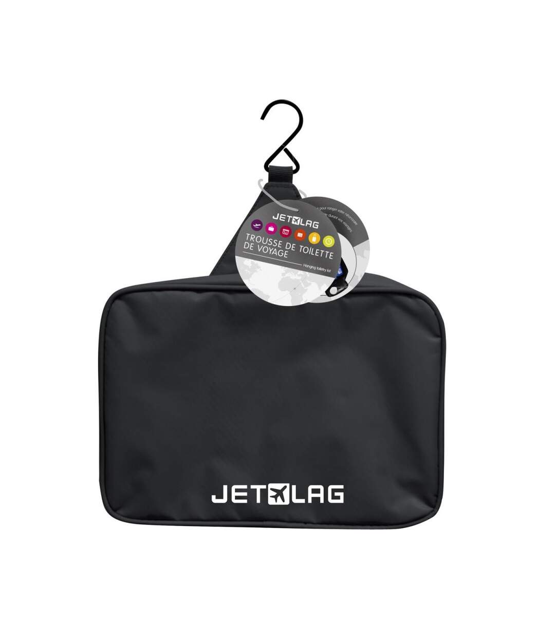 Trousse de Toilette à Suspendre Voyage 26cm Noir-3