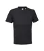 Womens/ladies Lilia Low Cropped T-shirt Deep Black SOLS-2