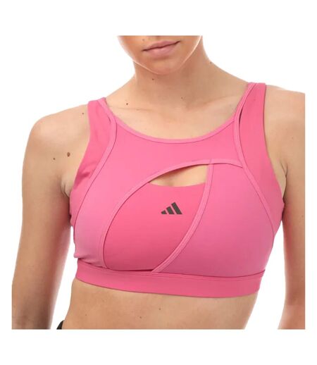 Brassière de sport power impact luxe femme rose Adidas