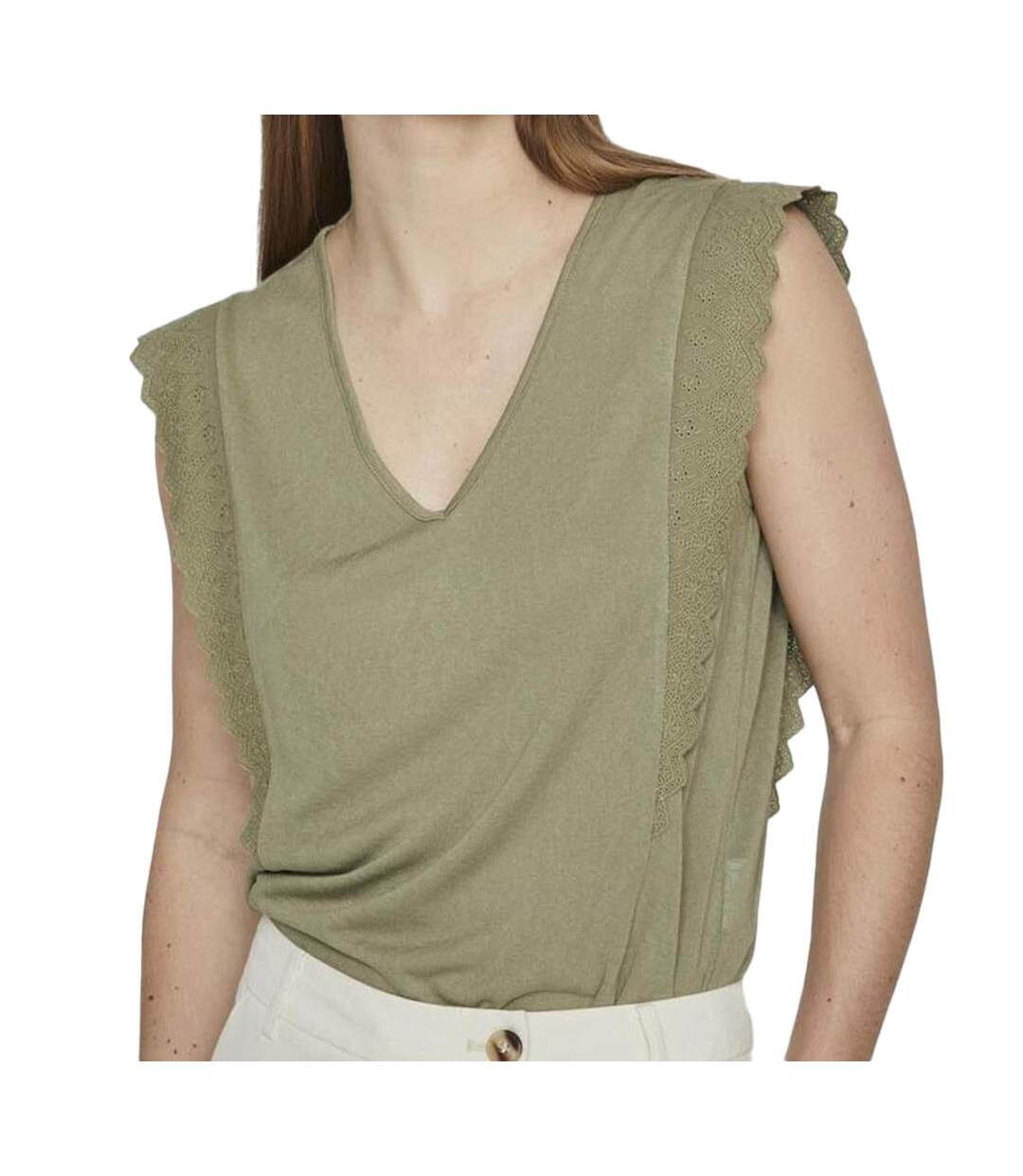 Blouse Vert Femme Vila Miosa - M-1