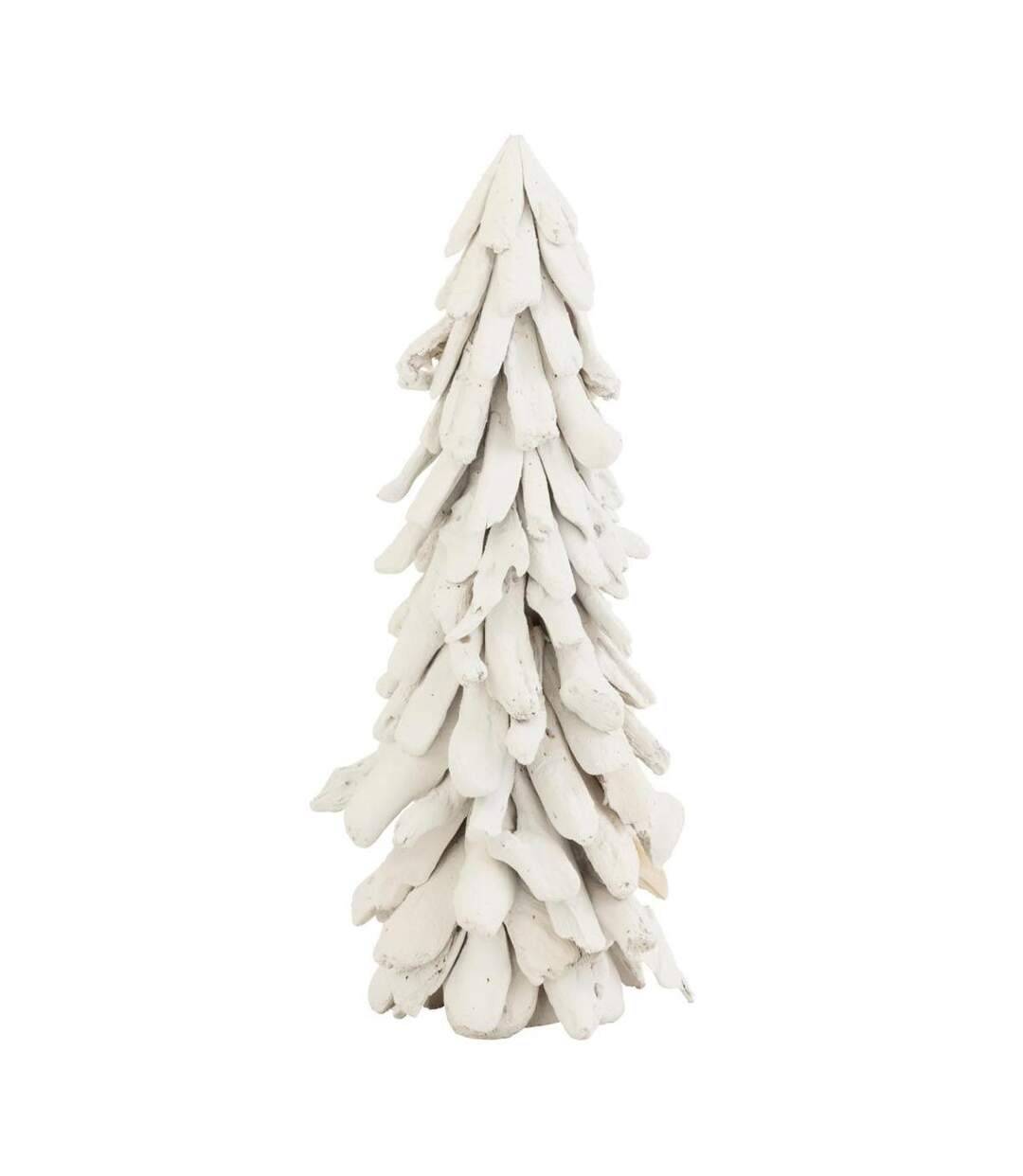 Sapin de Noël à Poser Bois Flotté 70cm Blanc-1