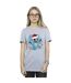 Disney Womens/Ladies Lilo And Stitch Christmas Lights Sketch Cotton Boyfriend T-Shirt (Gris sportif) - UTBI30034-1