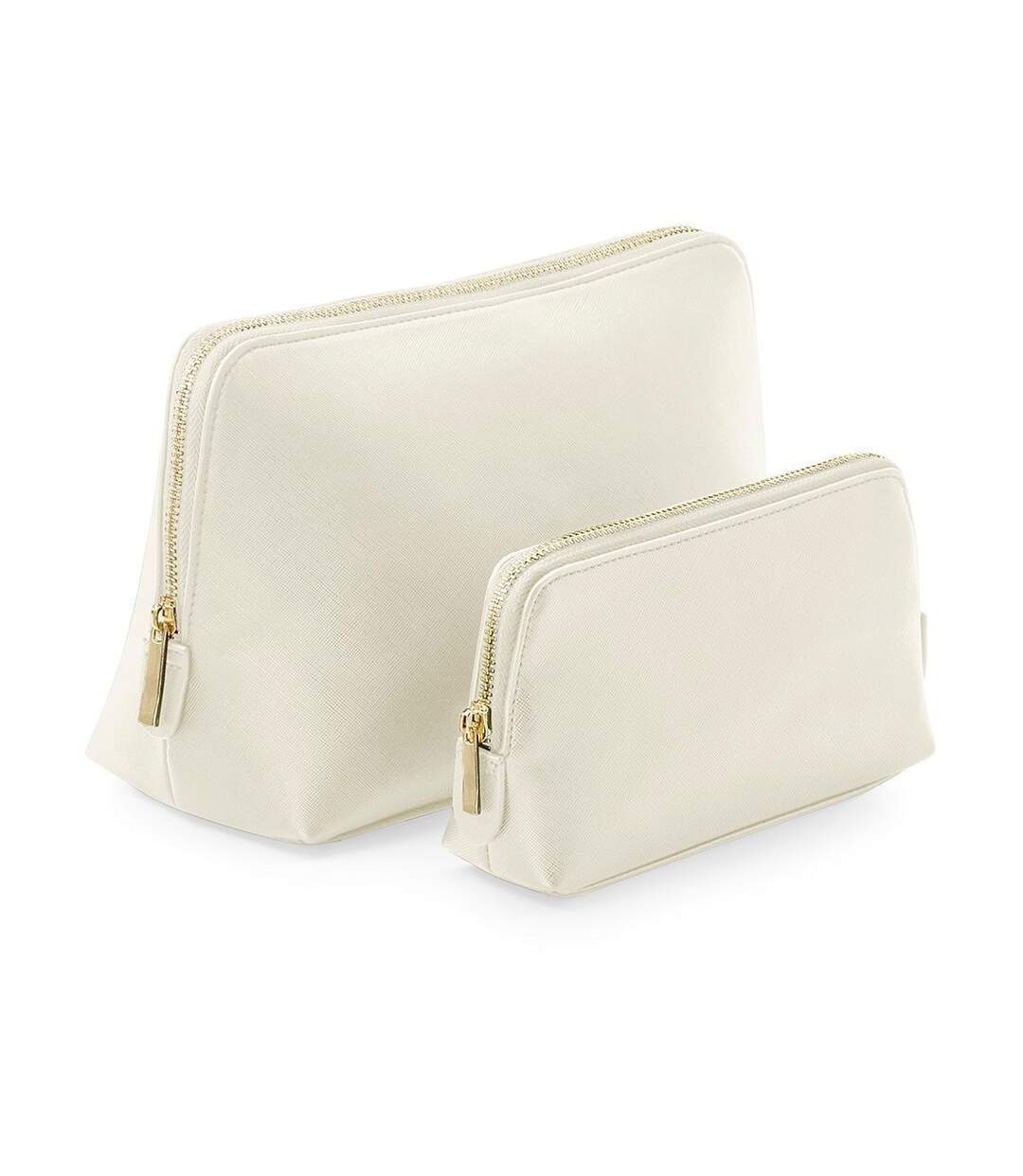 Trousse en similicuir taille L - BG751 - beige oyster-1