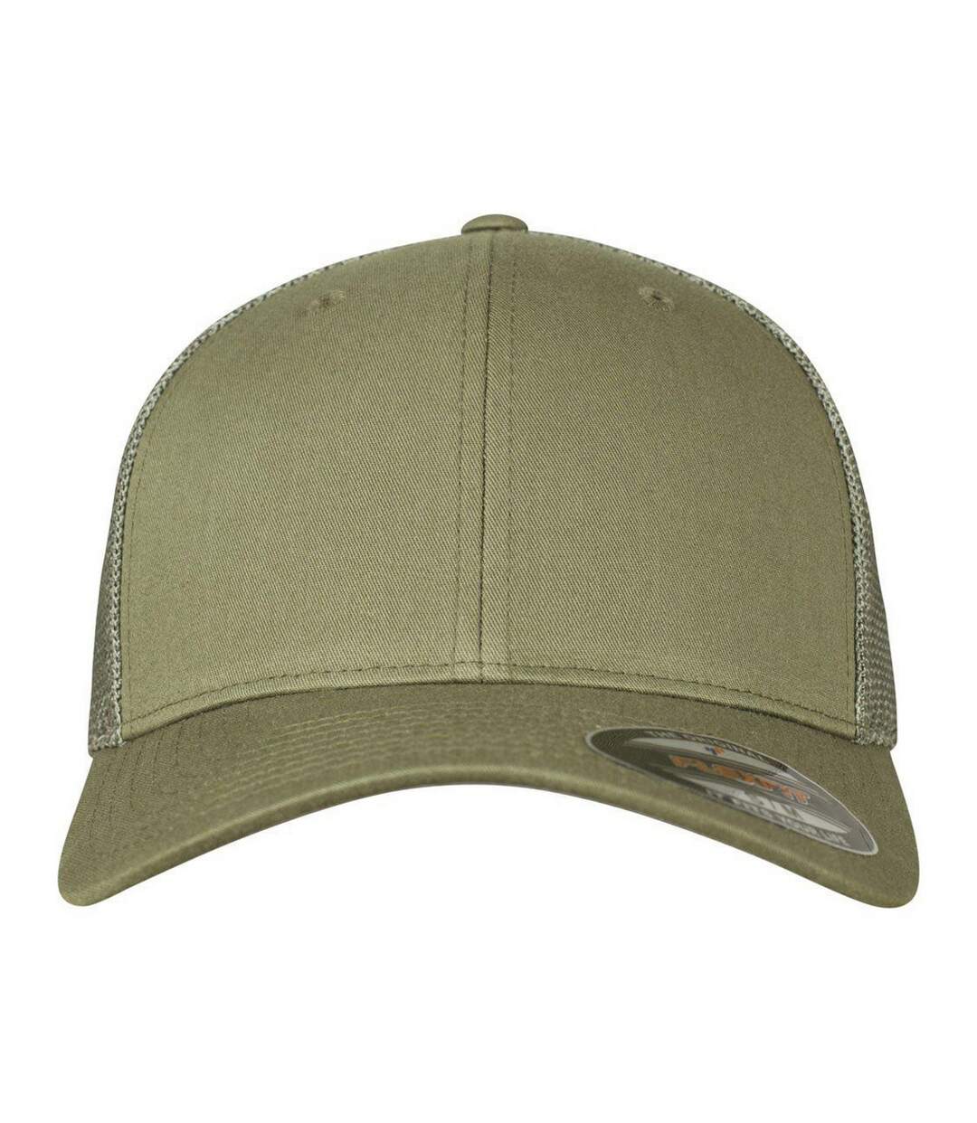 Casquette Trucker Kaki Foncé Flexfit-1