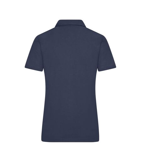 Polo Traditional Femme Bleu Marine Rouge Blanc James And Nicholson