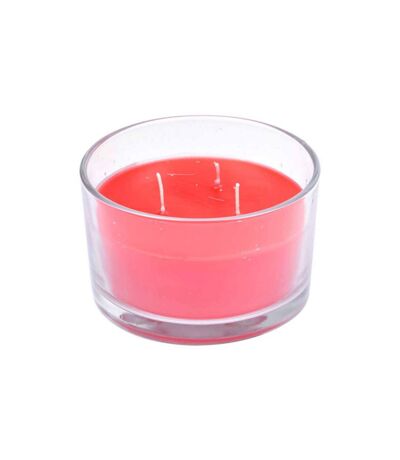 Bougie Parfumée 3 Mèches Essentiel 13cm Fraise