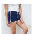 Short de sport rétro femme bleu marine/blanc Skinni Fit-2