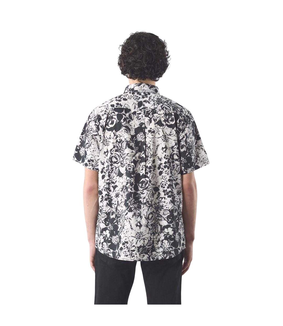 Chemise Manches Courtes Molineux Homme Noir Blanc Pretty Green-3