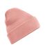 Bonnet à revers mixte rose pâle Beechfield