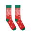 Unisex adult joyful christmas socks red/white MidOcean-3