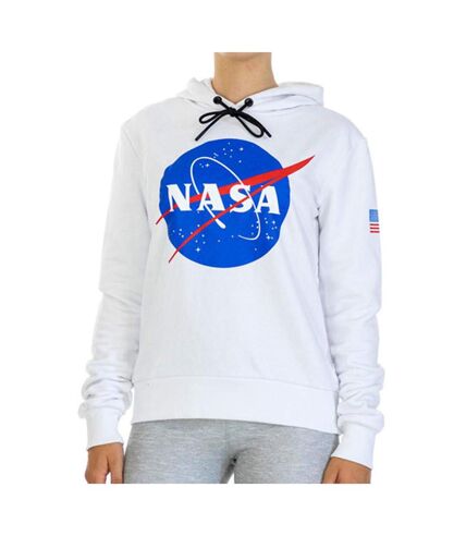 Sweat Capuche Blanc Femme Nasa 80H - L