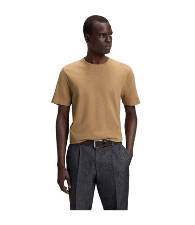 T-shirt Tiburt Homme Beige Hugo Boss