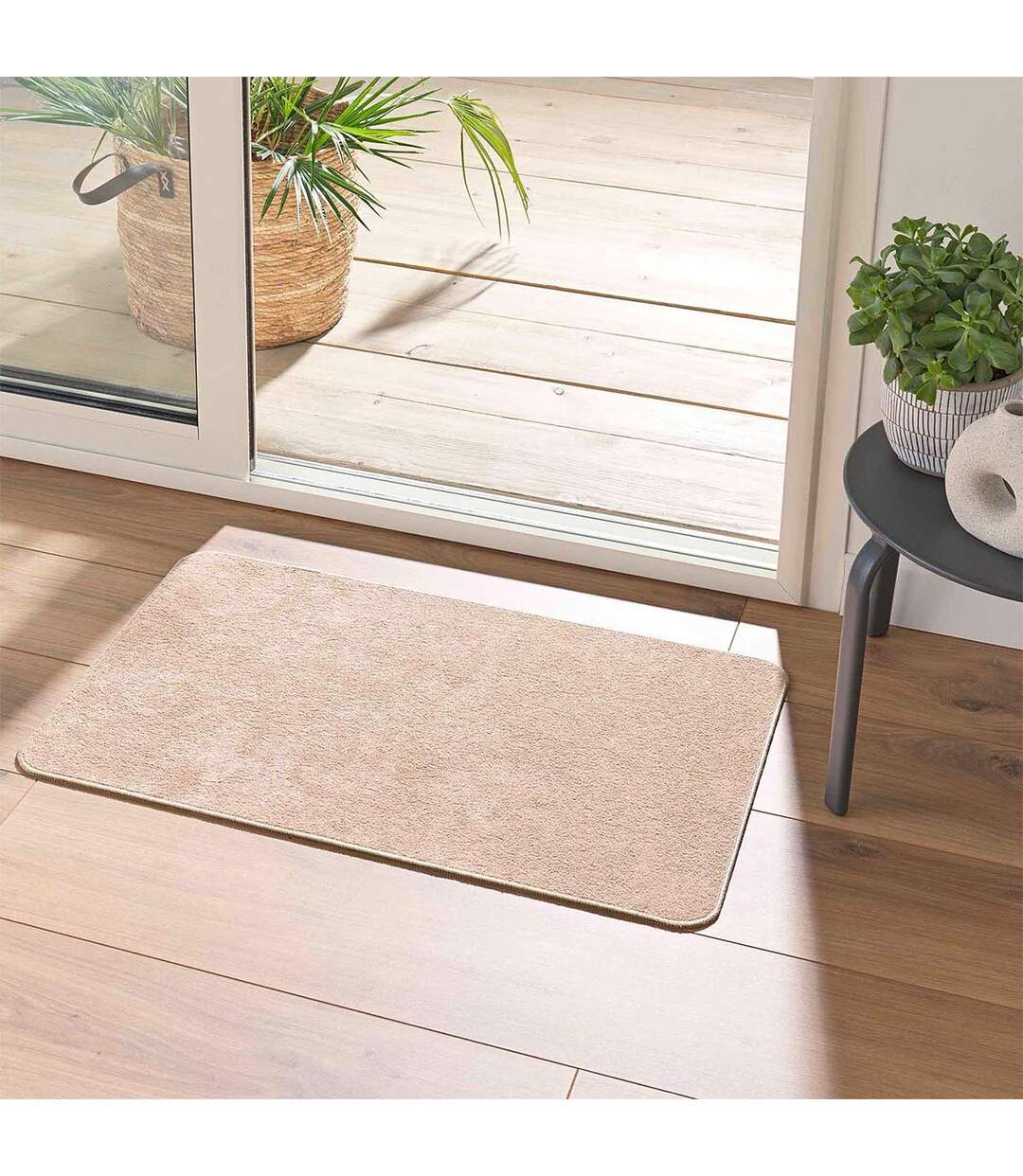 Tapis Tissé Velours Carpetuni 45x75cm Naturel-4