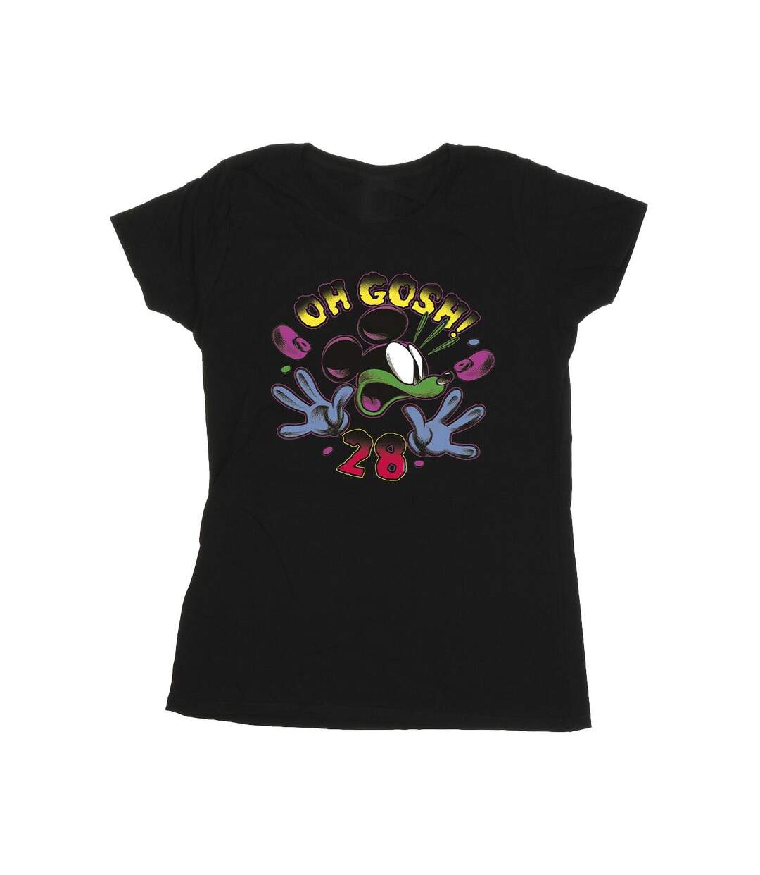 Disney Femme/Les femmes Mickey Mouse Oh Gosh Pop Art - T-shirt en coton (Noir) - UTBI33777-1