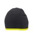 Bonnet noir / jaune fluo Beechfield Beechfield