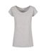 Build Your Brand Womens/Ladies Wide Neck T-Shirt (Heather Grey) - UTRW8369-1