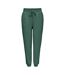 Womens/ladies Cuffed High Waist Sweatpants Duck Green Melange Only Play-1