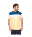 Mens Portmen Yarn Dyed Stripe Cotton T-shirt Yellow Stripe Bewley & Ritch-2