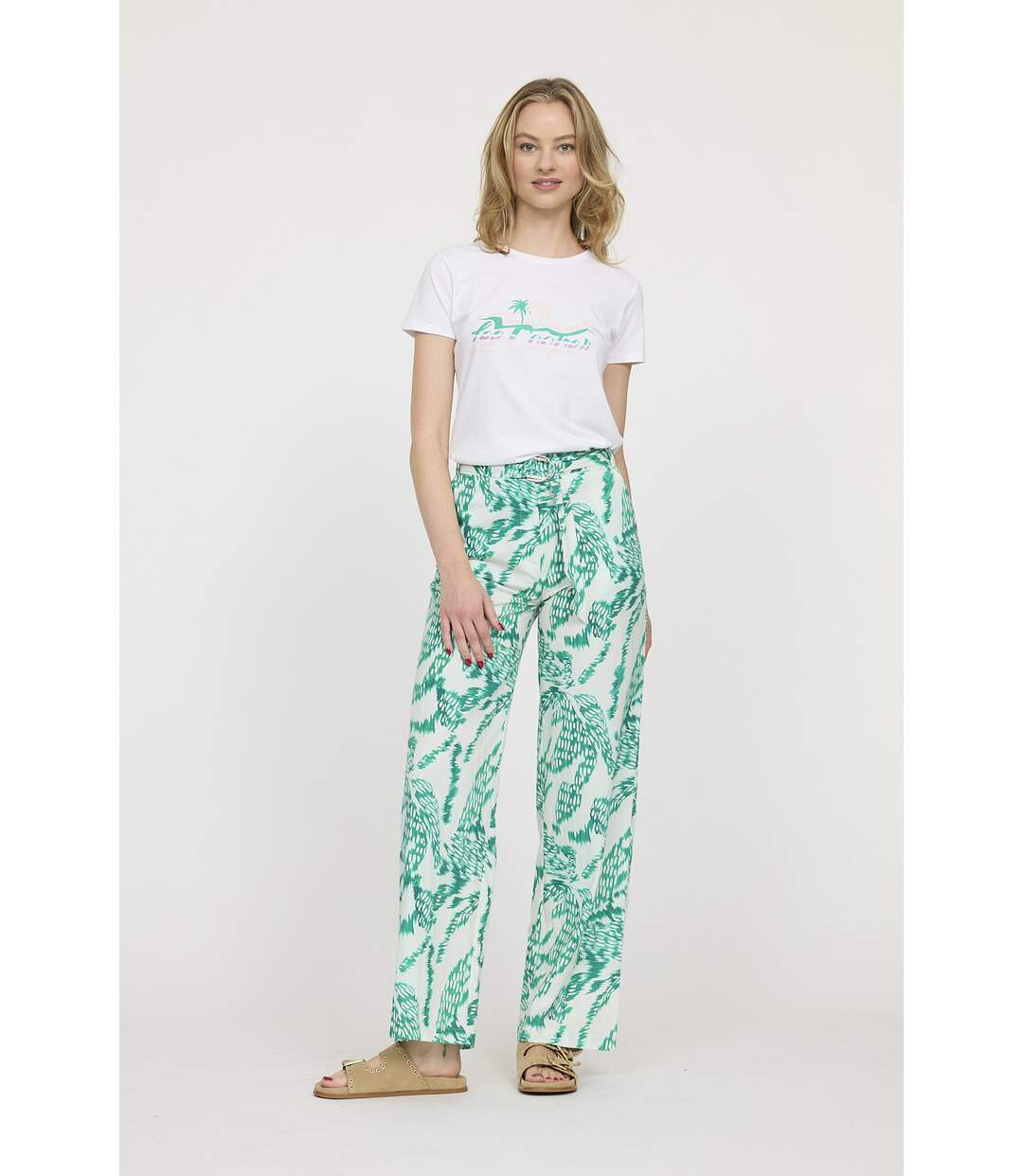 Pantalon coton droit GAYA-1