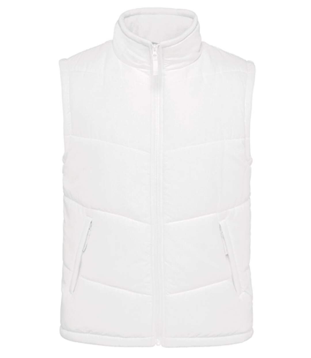 Veste sans manches doublée polaire - K6118 - blanc