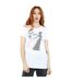 Disney Womens/Ladies Frozen Elsa Christmas Silhouette Cotton Boyfriend T-Shirt (Blanc) - UTBI24670-2