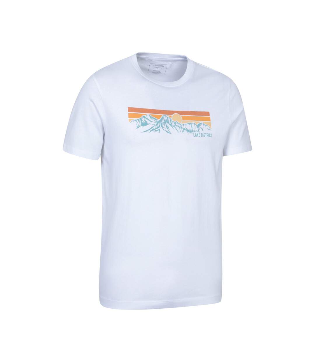 Mens Lake District Mountain T-shirt White Mountain Warehouse-3