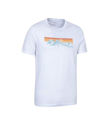 Mens Lake District Mountain T-shirt White Mountain Warehouse