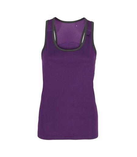 Tri Dri - Débardeur de fitness - Femmes (Violet /Gris foncé) - UTRW4801