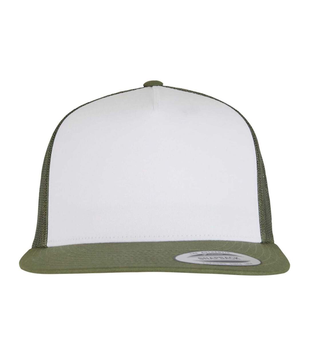 Casquette Trucker Motif/style Uni Classic Adulte Olive Blanc Marron Flexfit-4