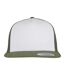 Casquette Trucker Motif/style Uni Classic Adulte Olive Blanc Marron Flexfit-4