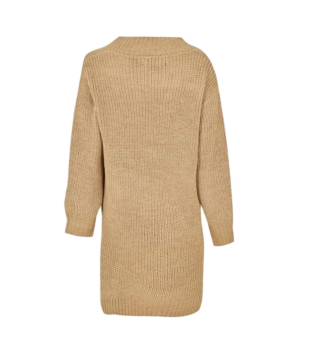 Robe Pull Adeline Femme Beige Gris Threadbare-2